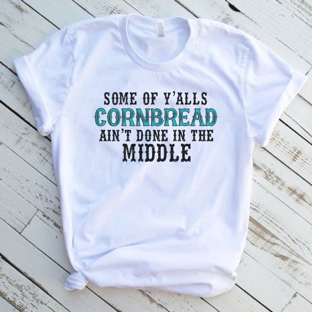 5 Pack Some Yalls Cornbread White Short Sleeve Graphic Tee